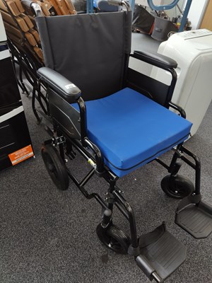 Lot 270 - Wheelchair with blue cushion