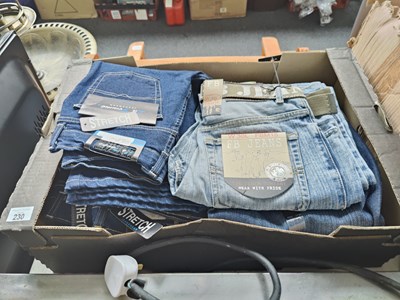 Lot 230 - Box of new jeans