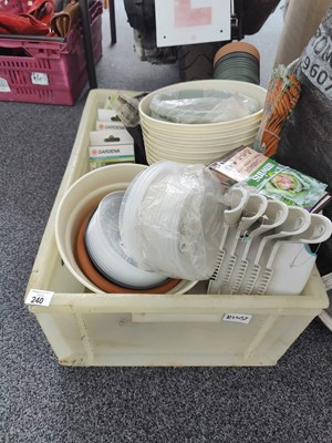 Lot 240 - Qty of gardening supplies