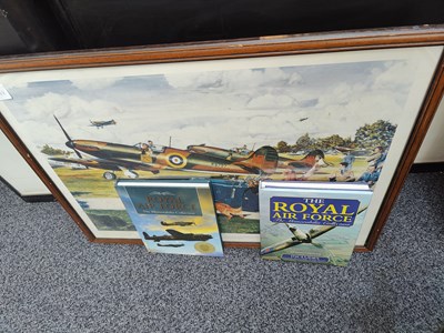 Lot 129 - Royal Air force picture and 2 books