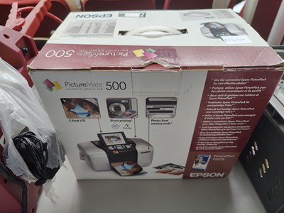 Lot 158 - Epson picture mate 500 photo printer untedted