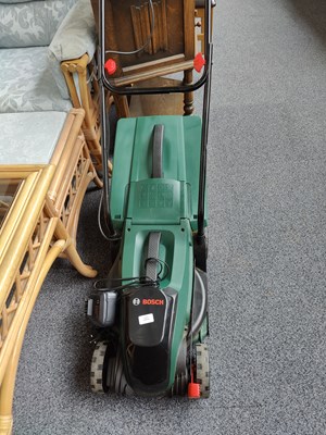 Lot 277 - Bosch cordless electric lawnmower tested working