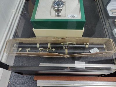 Lot 154 - 2 piece marching flute in box