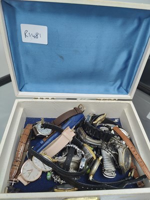 Lot 114 - Box of asstd watches