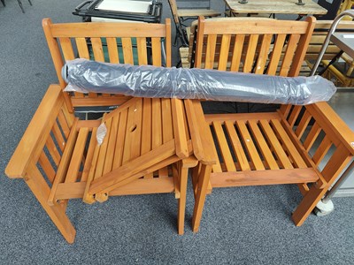 Lot 225 - Garden Love Chair with Parasol Included
