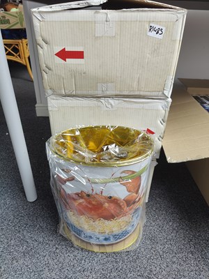 Lot 49 - Qty of novelty waste bins some may have dents
