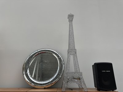 Lot 74 - Large Mirror & Eiffel Tower Ornament