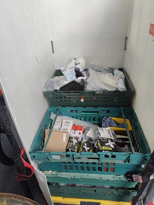 Lot 205 - 6 Totes of Various Pluming Parts & Accesories