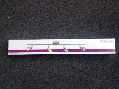 Lot 6 - 6 Quad Bar Spotlights in a Brushed Chrome Finish