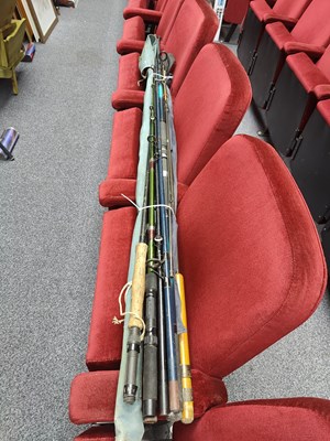 Lot 100 - Large qty of fishing rods in bundle