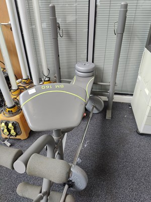 Lot 197 - Domyos Weight Bench & Weights