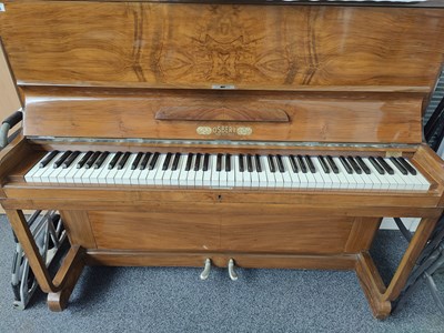 Lot 200 - Osbert upright piano in walnut finish