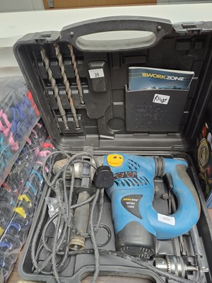 Lot 25 - Work zone corded drill tested working