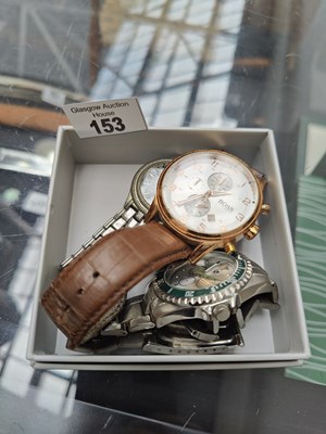 Lot 153 - 3 gents watches