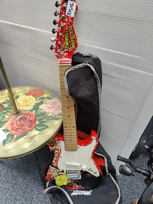 Lot 125 - SpongeBob Electric guitar with carry case