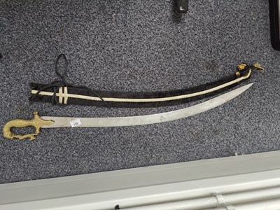 Lot 158 - Decorative sabre sword with fabric sheath