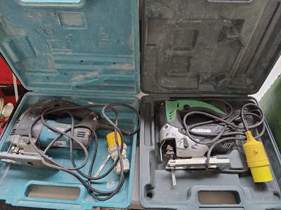 Lot 271 - 2 jigsaws 110v Inc Makita and hitachi tested working