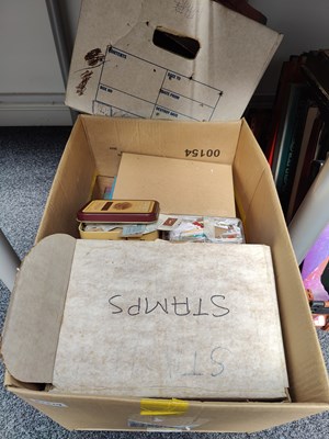 Lot 64 - 3 large boxes of assorted stamps