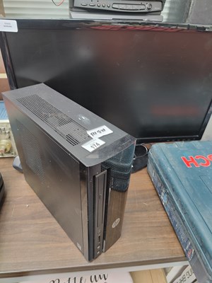 Lot 174 - Samsung monitor and hp computer untested