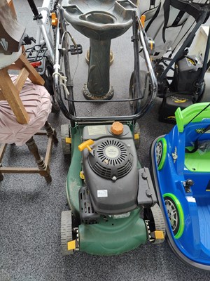 Lot 257 - Green petrol lawnmower untested
