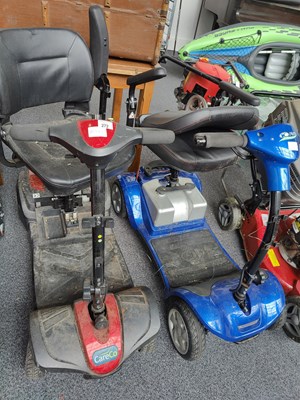 Lot 272 - 2 untested mobility scooters sold as seen