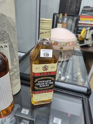 Lot 139 - Stewart's cream of barley blended scotch whisky
