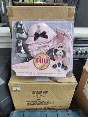 Lot 6 - 3 boxes of dog toy dress up outfits
