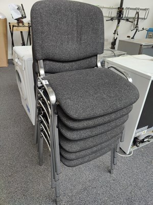 Lot 231 - 6 grey office style chairs