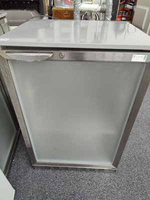 Lot 167 - Under counter commercial drinks fridge frosted glass single