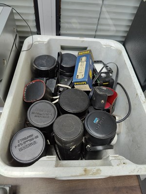 Lot 148 - Large Box of Camera Accessories & Parts