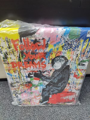 Lot 122 - Banksy style print