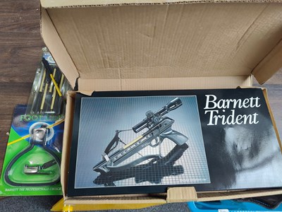 Lot 126 - Barnett trident crossbow in box with accessories