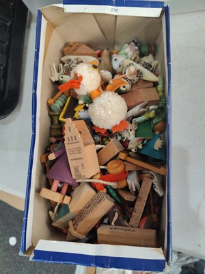 Lot 96 - Box containing miniature toys and accessories