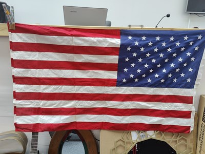Lot 137 - American fabric flag