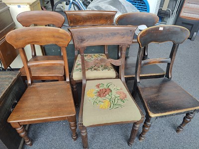 Lot 216 - Set of 6 Wooden Chairs in Various Styles