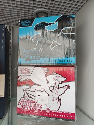 Lot 78 - Pokémon black bolt white flare Pokémon centre box sets opened