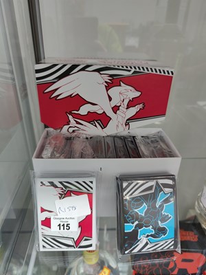 Lot 115 - Pokemon collection of black bolt white flare sleeves and energy cards