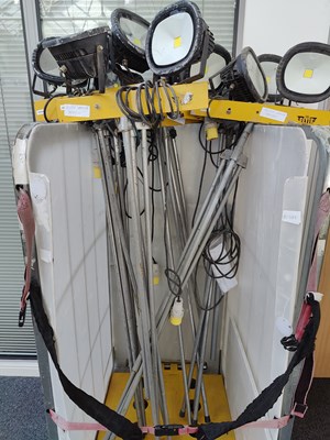 Lot 243 - Cage of elite tripod spot lights