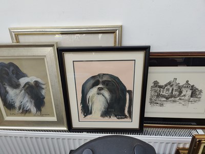 Lot 157 - Collection of 4 signed pictures in frames