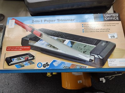 Lot 310 - Paper trimmer boxed