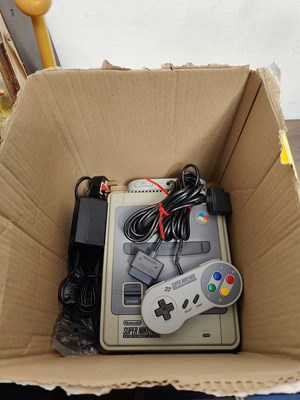 Lot 37 - Super nintendo console with accessories untested