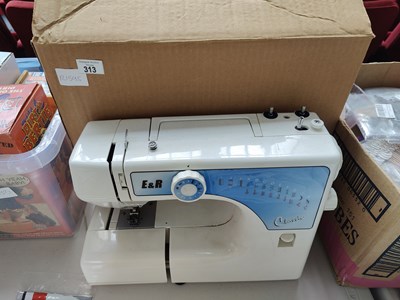 Lot 313 - E&R classic sewing machine untested