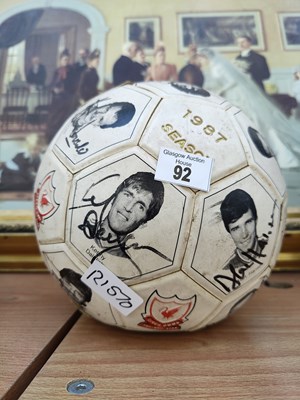 Lot 92 - Liverpool signed football