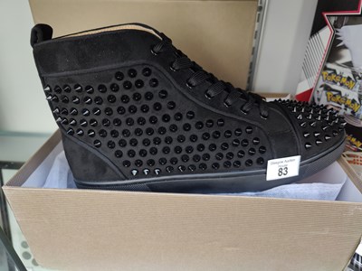 Lot 83 - Christian louboutin spike sneaker high size 8