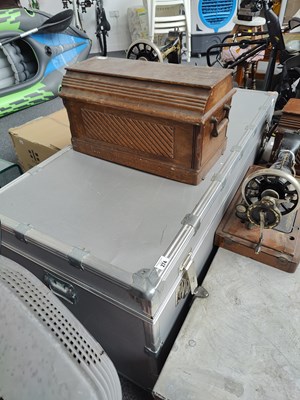 Lot 274 - Large metal trunk
