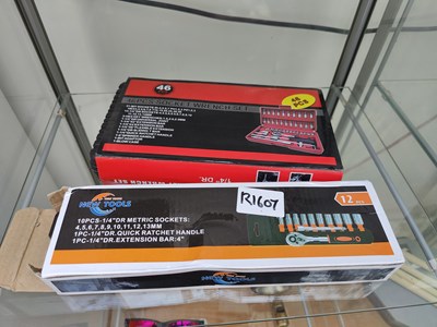 Lot 106 - 2 socket sets in cases