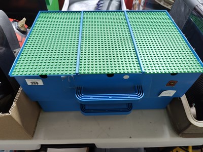 Lot 289 - Lego storage cases with buildable sides