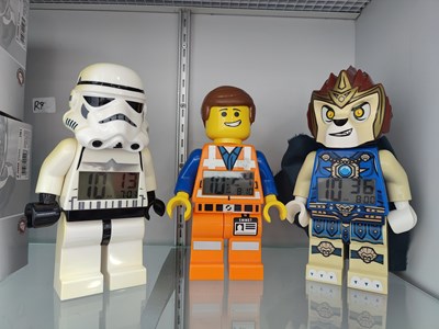 Lot 63 - 3 Lego alarm clocks