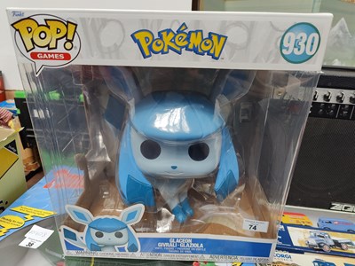 Lot 74 - Large Pokémon funko pop glaceon