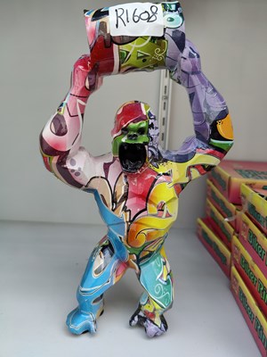 Lot 65 - Donkey Kong style gorilla in colourful finish